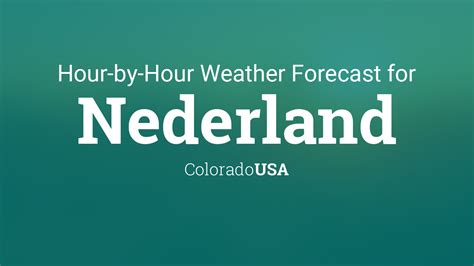 nederland co weather hourly